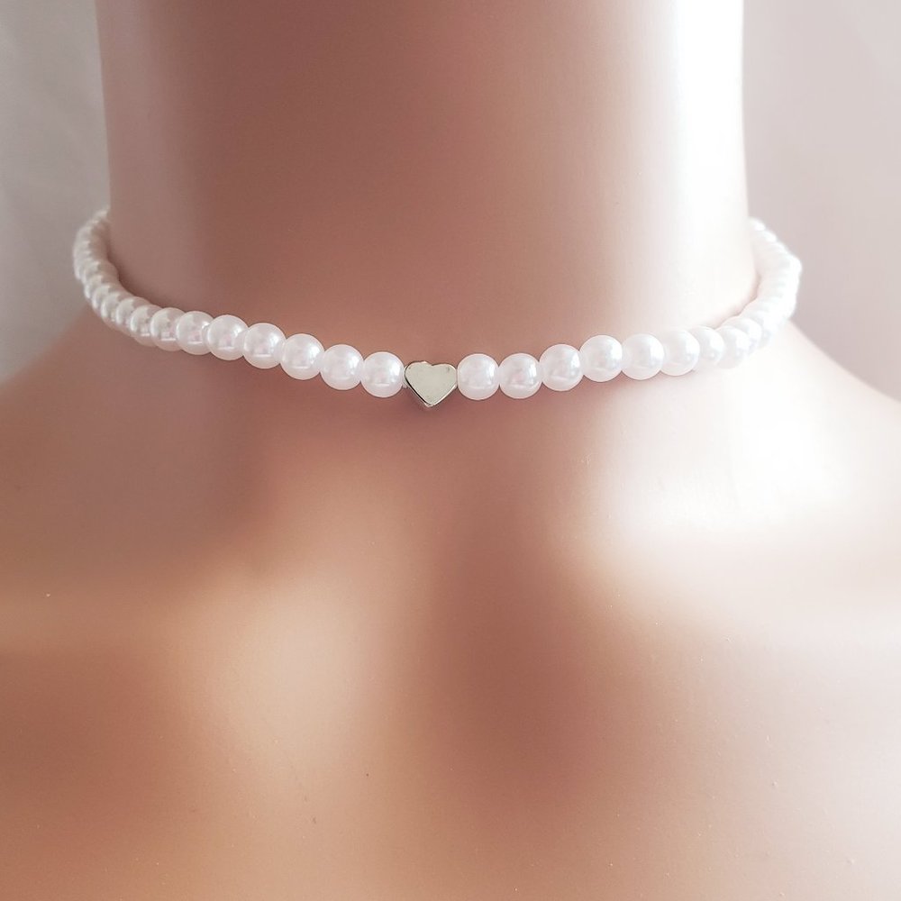 Heart Pearl Necklace